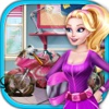 Girls Motorcycle - Racing, Accident, Cleanup, Washing & Dress Up Games