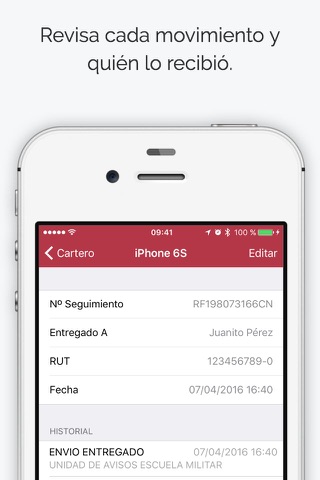 Cartero — Seguimiento Correos Chile screenshot 3