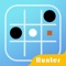 Swipe Right, Left, Up, Down to move the player and collect points, but beware of the black Dots