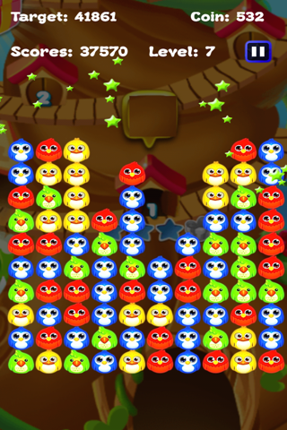 Bird Crush Puzzle Splash: free bubble jelly birds match 3 games screenshot 2