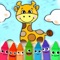 Animals Coloring Book - Free Educational Coloring Game for Kids & Toddlers