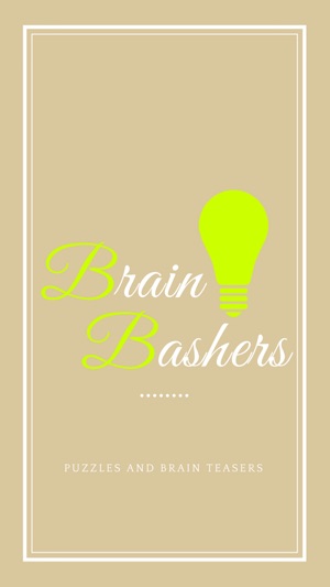 BrainBashers : Puzzles and Brain Teasers