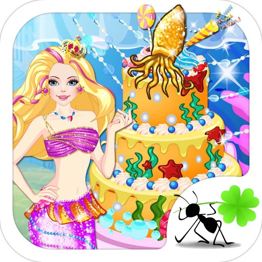 Mermaid Cake - Dress up, Makeover and Cooking Decoration Games for Girls and Kids Icon