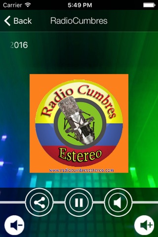 RadioCumbres screenshot 2