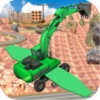 Flying Heavy Excavator & Concrete Sand Transporter Tractor Truck