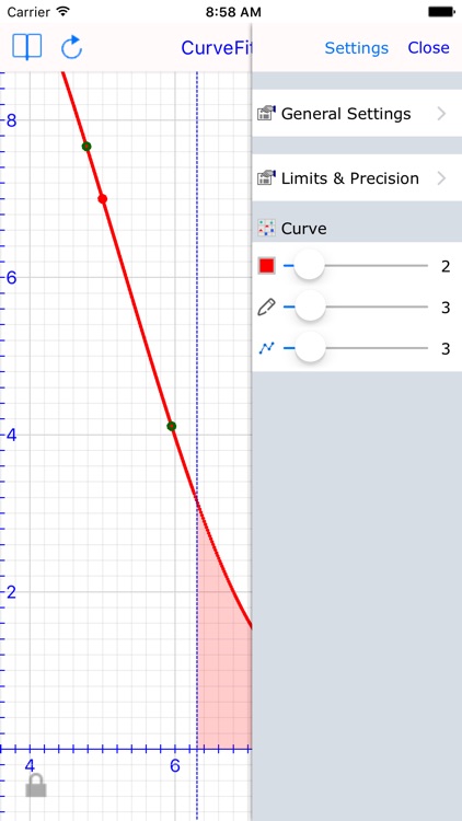 Curve Fit Graph Calc Lite screenshot-3