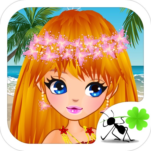 夏威夷草裙舞 - 美丽女孩装扮，女生小游戏免费 icon