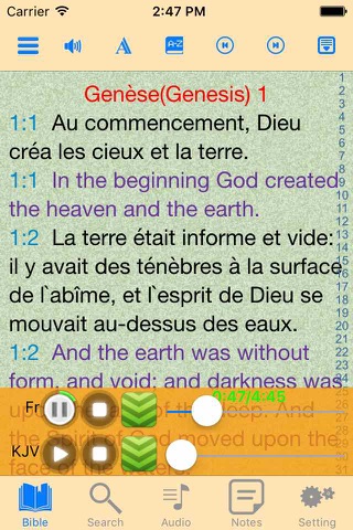 La Sainte Bible Français-Anglais Audio Scriptures - náhled