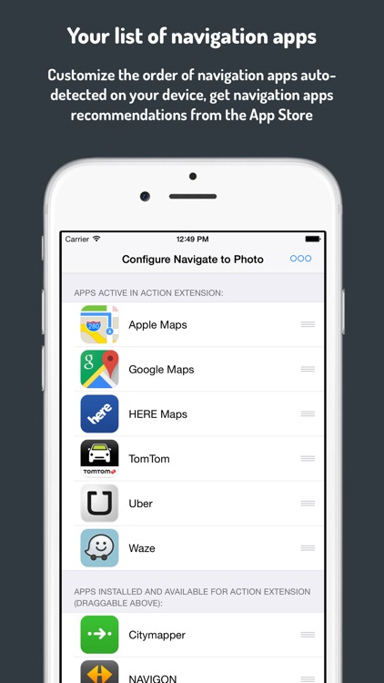Navigate to Photo with Any Navigation app