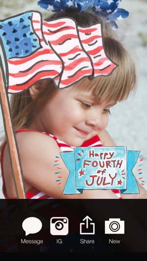 4th Of July - Independence Day Everyday FREE Watercolor Stic(圖4)-速報App