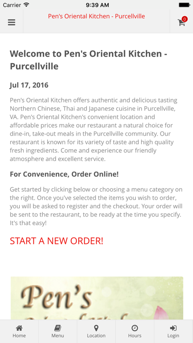 How to cancel & delete Pen's Oriental Kitchen - Purcellville Online Ordering from iphone & ipad 1