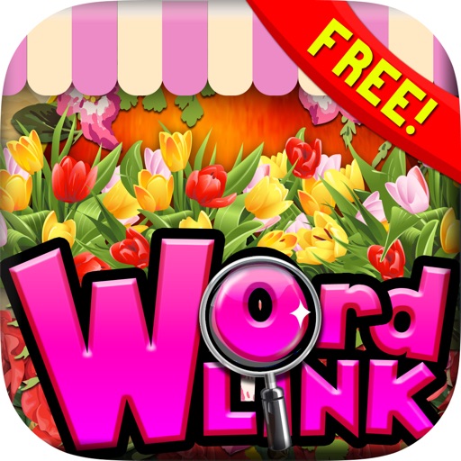 Words Link : Flower in The Garden Search Puzzle Games Free with Friends