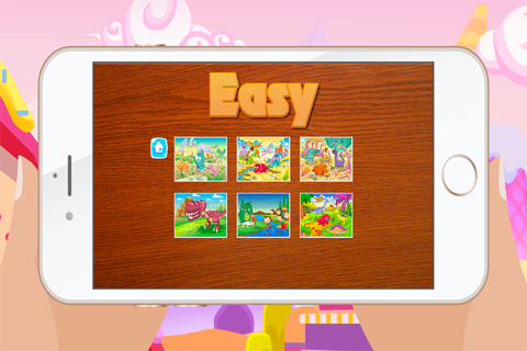 Dinosaur Games for kids - Cute Dino Train Jigsaw Puzzles for Preschool and Toddlers screenshot 4