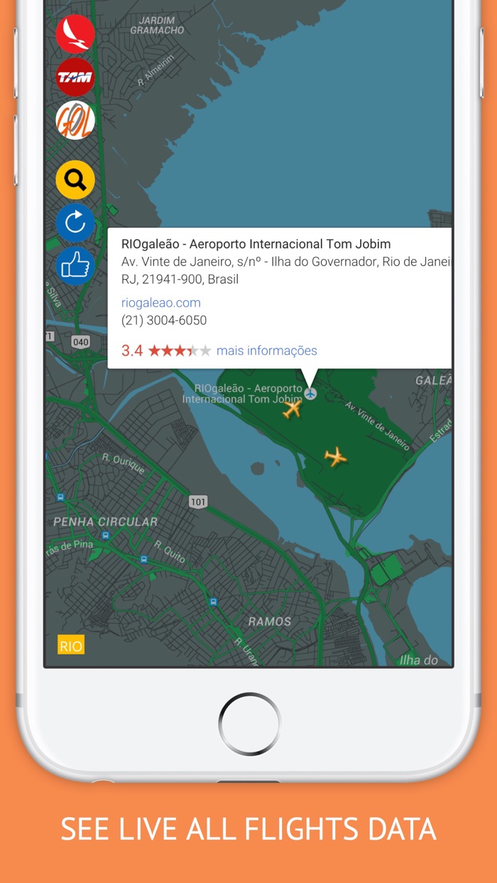 Brazil Flights Free  Absa, Avianca, Tam, Gol Live Tracker  Radar