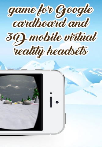 Virtual Reality Snowboarding game for Google cardboard screenshot 2