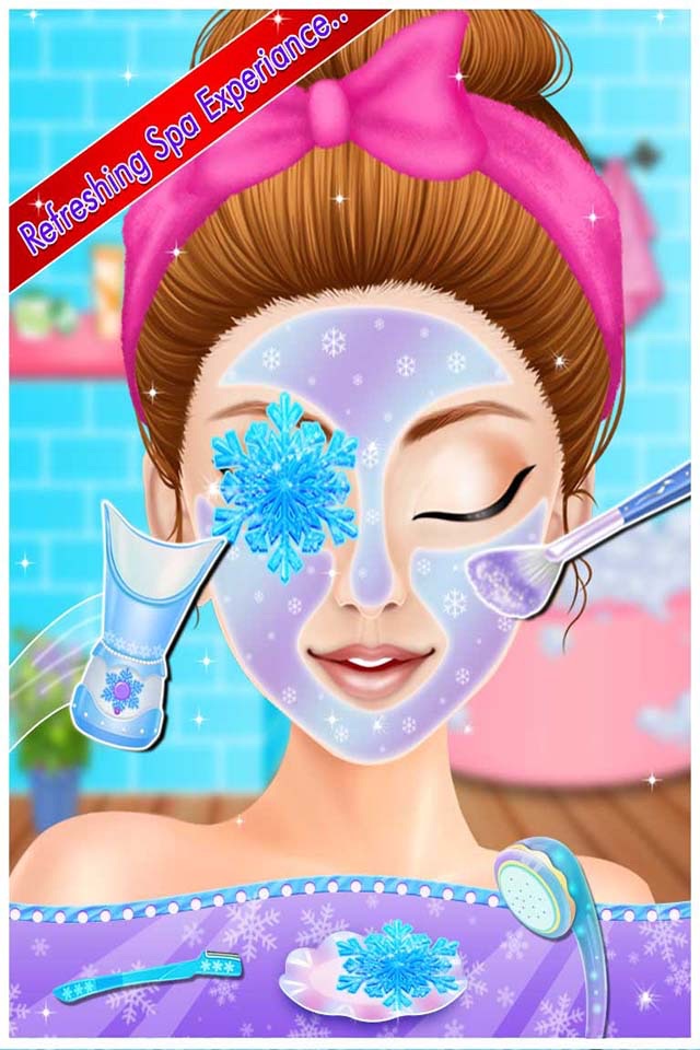 Icy Princess Spa Salon - Girls games for kids screenshot 3