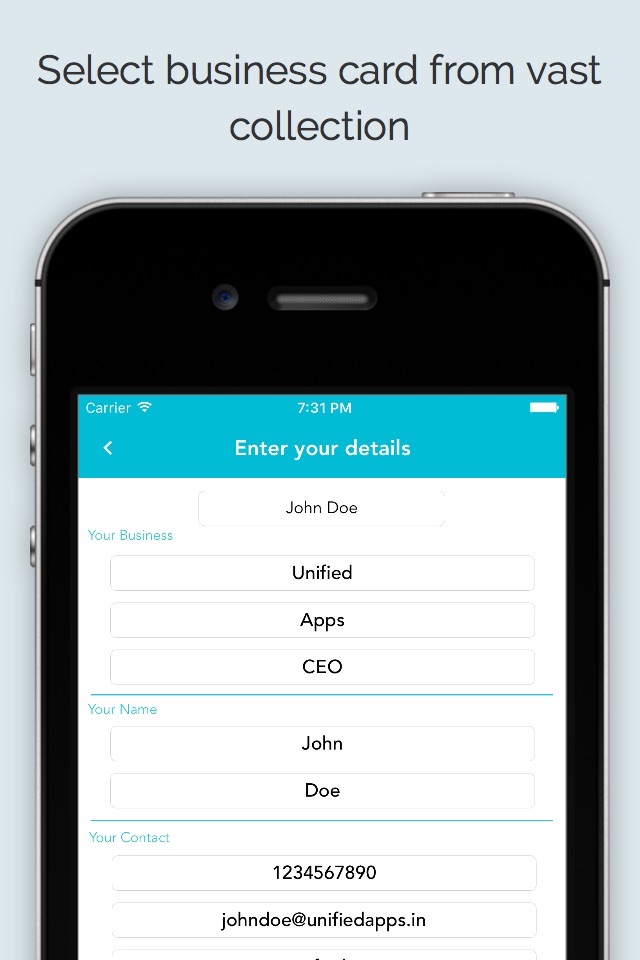 Business Card Maker App screenshot 4