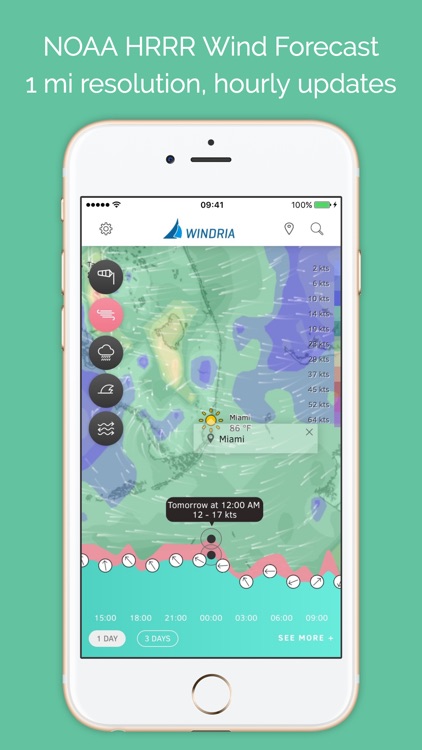 Windria - Florida (NOAA high-res Wind/waves/currents forecast)
