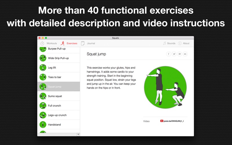 Squats - interval leg workout screenshot 2