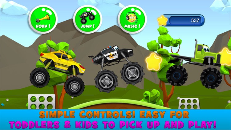 Monster Trucks Kids Racing Game screenshot-4