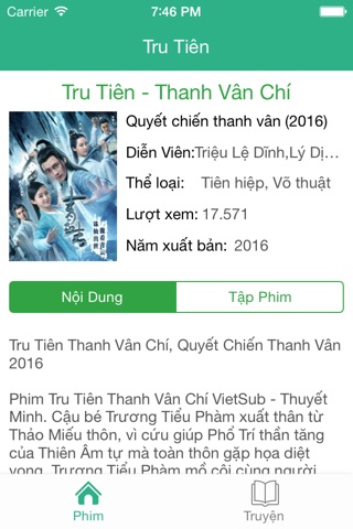 Tru Tiên: Xem Phim full HD và đọc Truyện miễn phí (sưu tầm) screenshot 2