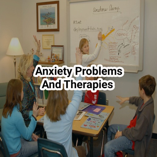 Anxiety problems and therapies icon