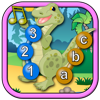 Kinder Dinosaurier verbinden und verbinden die Dots-Puzzles - Rex lehrt die ABC-Zahlen und zählen apk