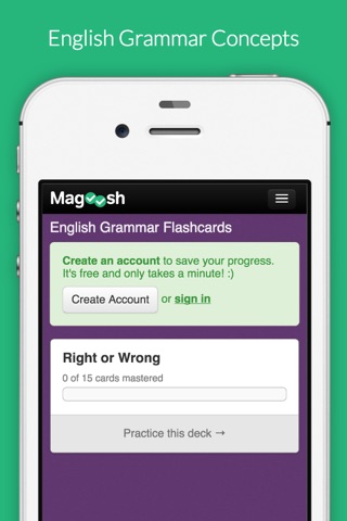 English Grammar Flashcards screenshot 3