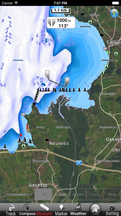 Lake : Chiemsee HD - GPS Map Navigator