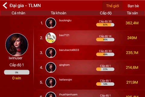 iWin Online-Game Bai screenshot 3