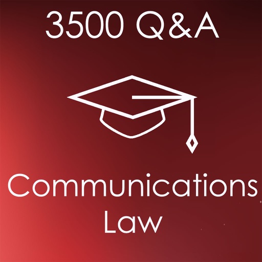 Communications Law Exam Review: 3500 Flashcards Study Notes & Quiz icon