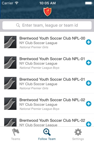 NY Club Soccer League screenshot 2