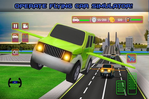 Futuristic Kids Flying Cars - Real Baby Jet Racing Simulator screenshot 2