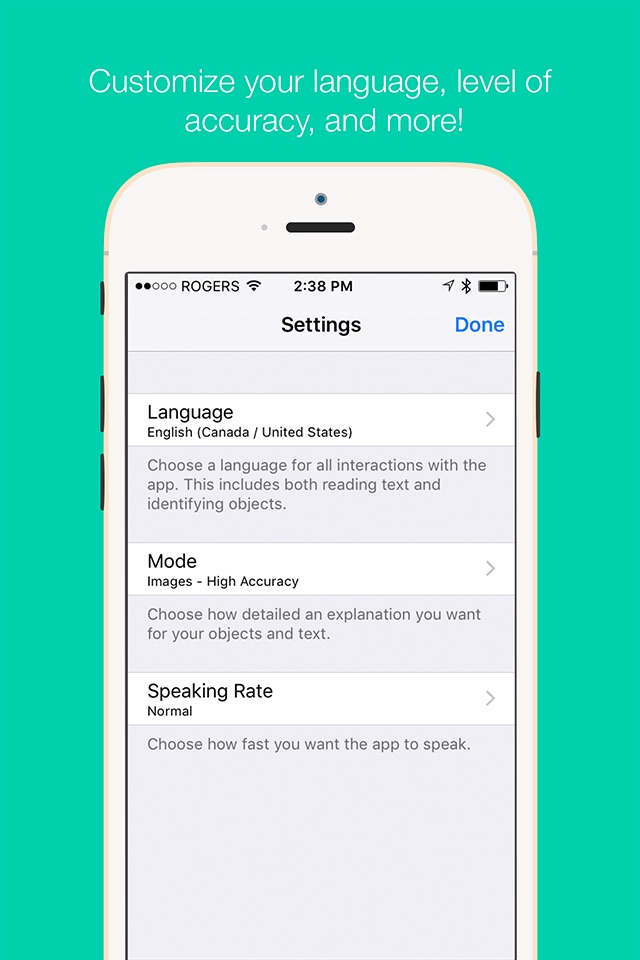 iDentifi- Object Recognition for Visually Impaired screenshot 4