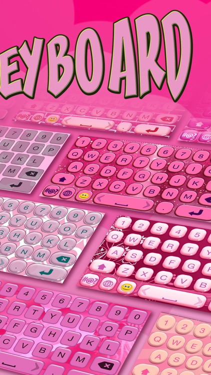 Pink Keyboard Design – Cute Keyboards for Girls With Glitter Backgrounds and Fancy Fonts