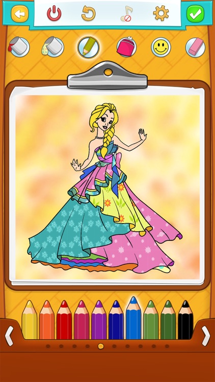 Princess Coloring Pages - Coloring Book for Kids