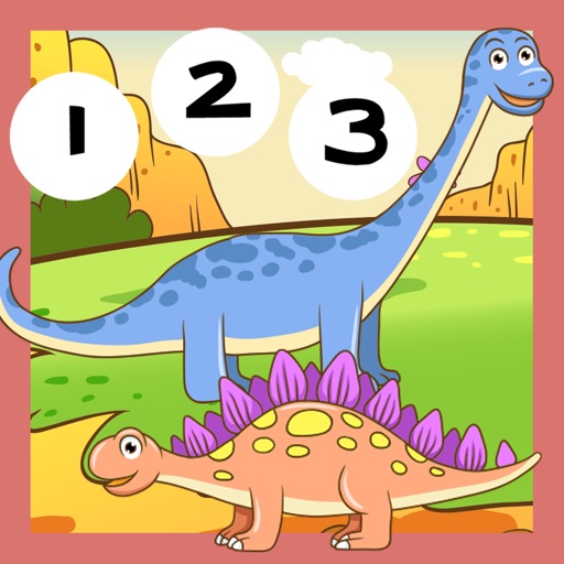 123 Count-ing With Dino-saurs: Learn-ing To Count To Ten. My Kid-s & Baby First Number-s