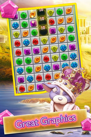 Match 3 jewels mania - wow mind blast puzzle game screenshot 2