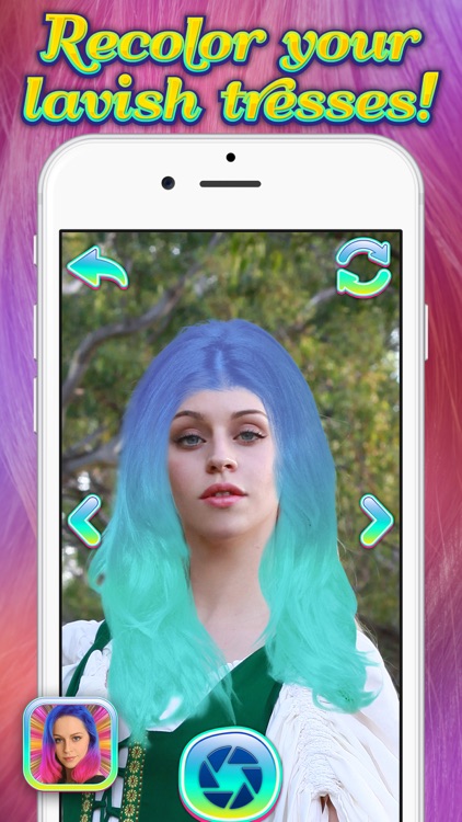 Mermaid Hairstyle Makeover for Girls – Rainbow Hair Dye.r, Color Changer and Wig Effect.s screenshot-4