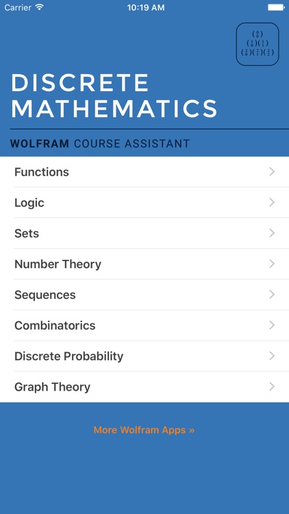 Wolfram Discrete Mathematics Course Assistant