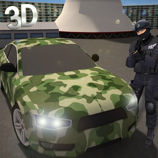 SWAT Army Extreme Car Driver 3D Icon