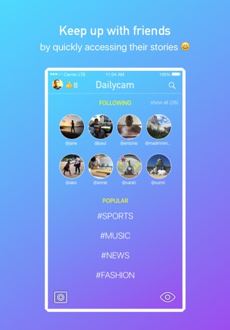 Dailycam - Stories for any Interest screenshot 2