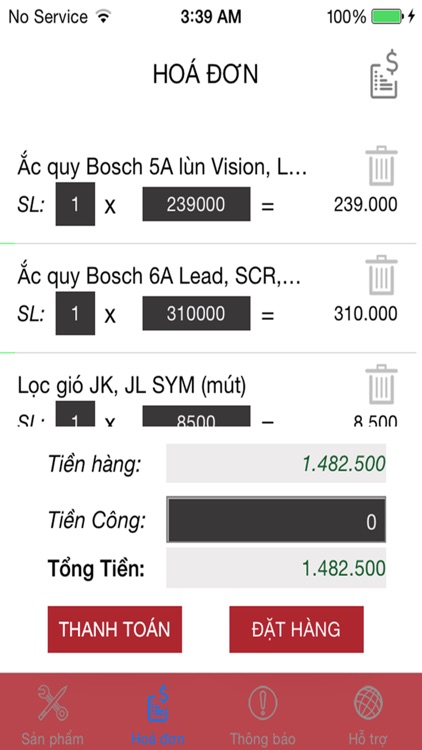 TỪ ĐIỂN GIÁ PTXM HK