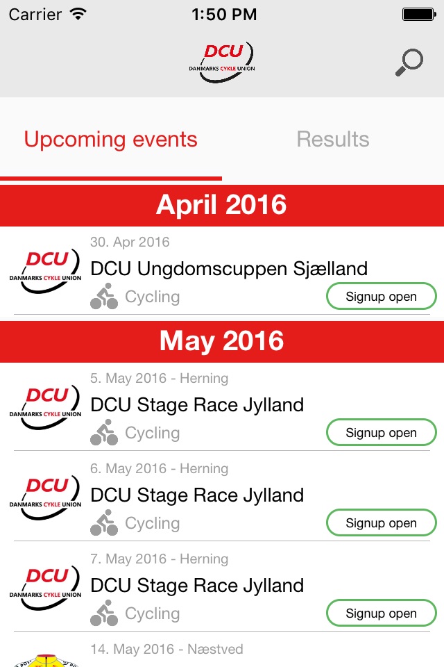 DCU Kalender screenshot 3