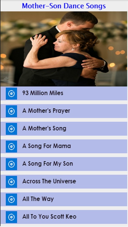 Mother-Son Dance Songs