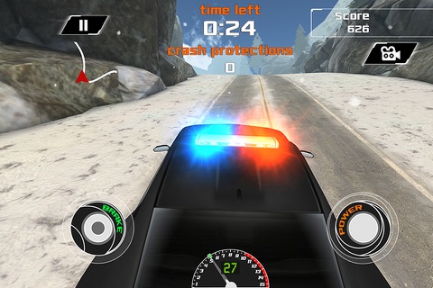 Arctic Police Racer 3D - eXtreme Snow Road Racing Cops Pro Game Version screenshot 4