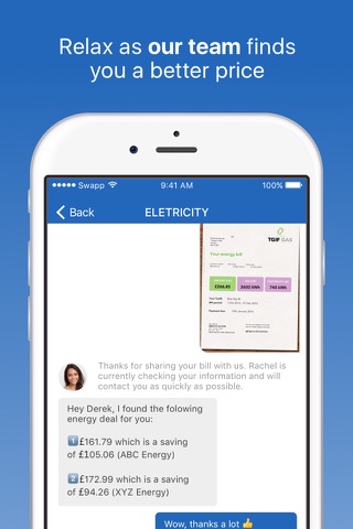 Swapp – Switch UK energy provider, save hundreds. screenshot 3