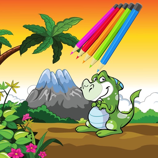 Kids Coloring Book DinoSaur - Educational Learning Games For Kids And Toddler iOS App