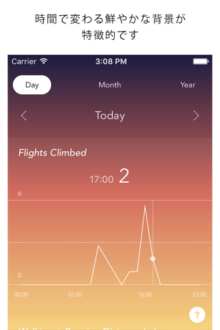 A simple and beautiful pedometer - StepGraph - screenshot 2