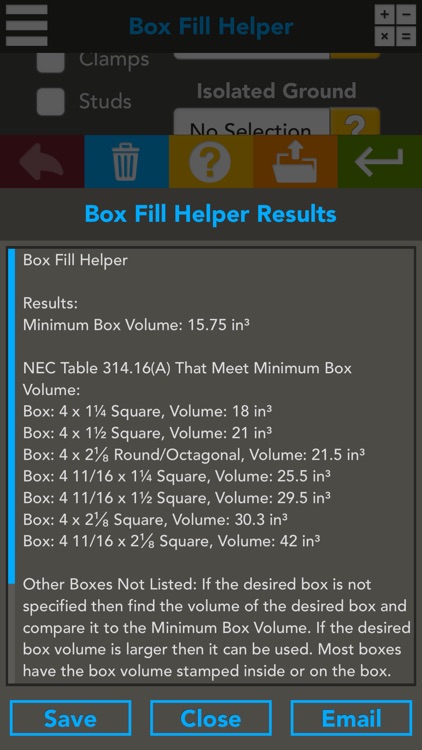 Box Fill Helper